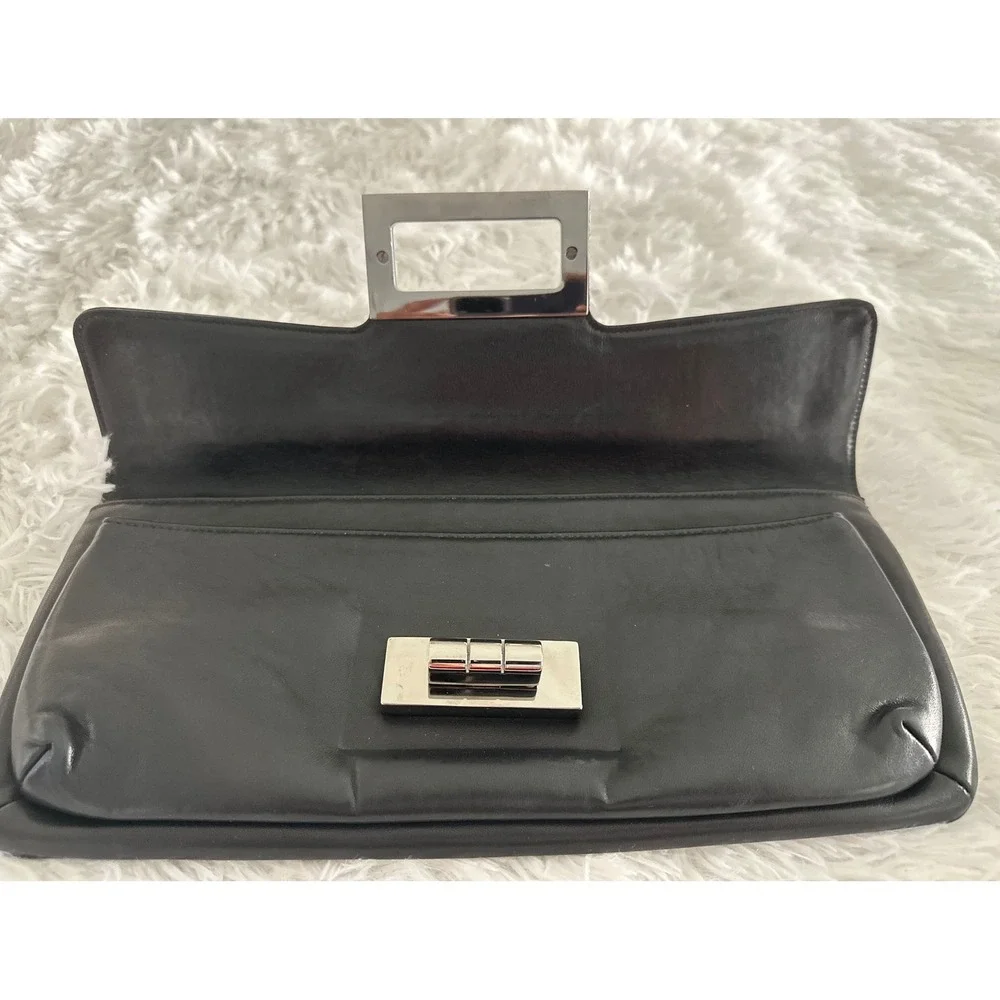 CHANEL Giant Reissue Mademoiselle Lock Flap Lambskin Leather Clutch Bag Handbag